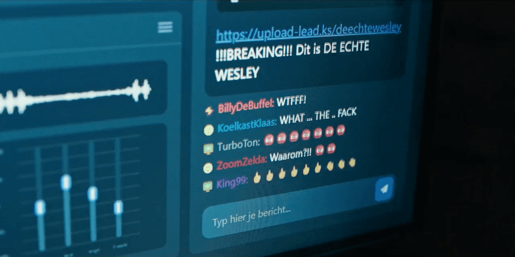 Chat messages during the livestream